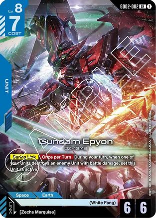 Gundam Epyon (GD02-002) Holofoil - Dual Impact