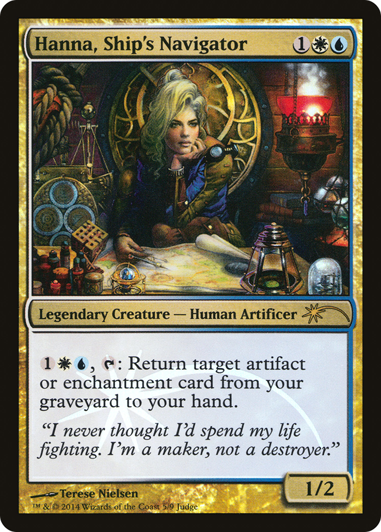 Hanna, Ship's Navigator (005) Foil - Judge Gift Cards 2014