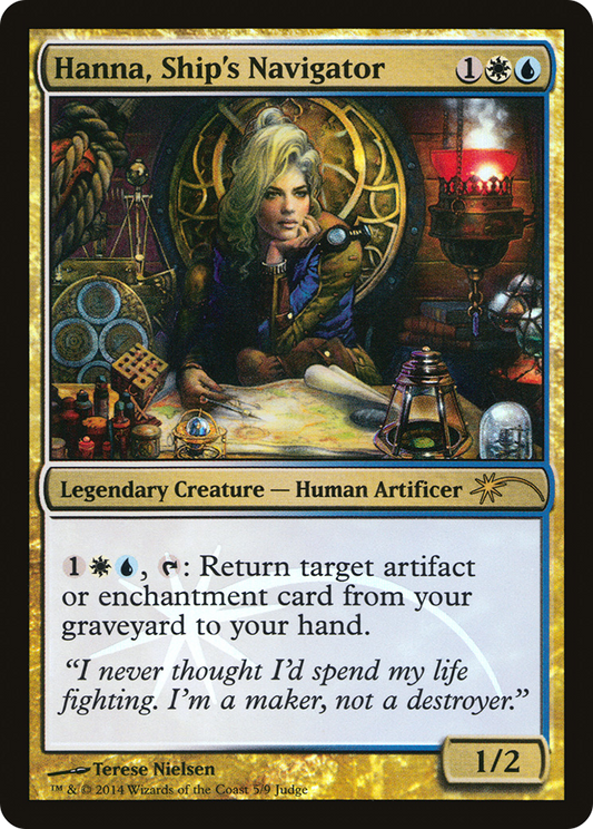 Hanna, Ship's Navigator (005) Foil - Judge Gift Cards 2014