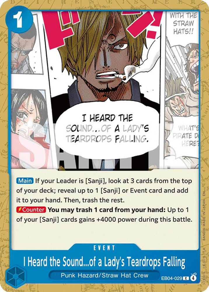 I Heard the Sound...of a Lady's Teardrops Falling (EB04-029)