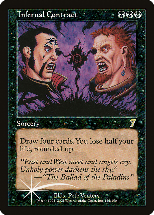Infernal Contract (143) Foil - Seventh Edition