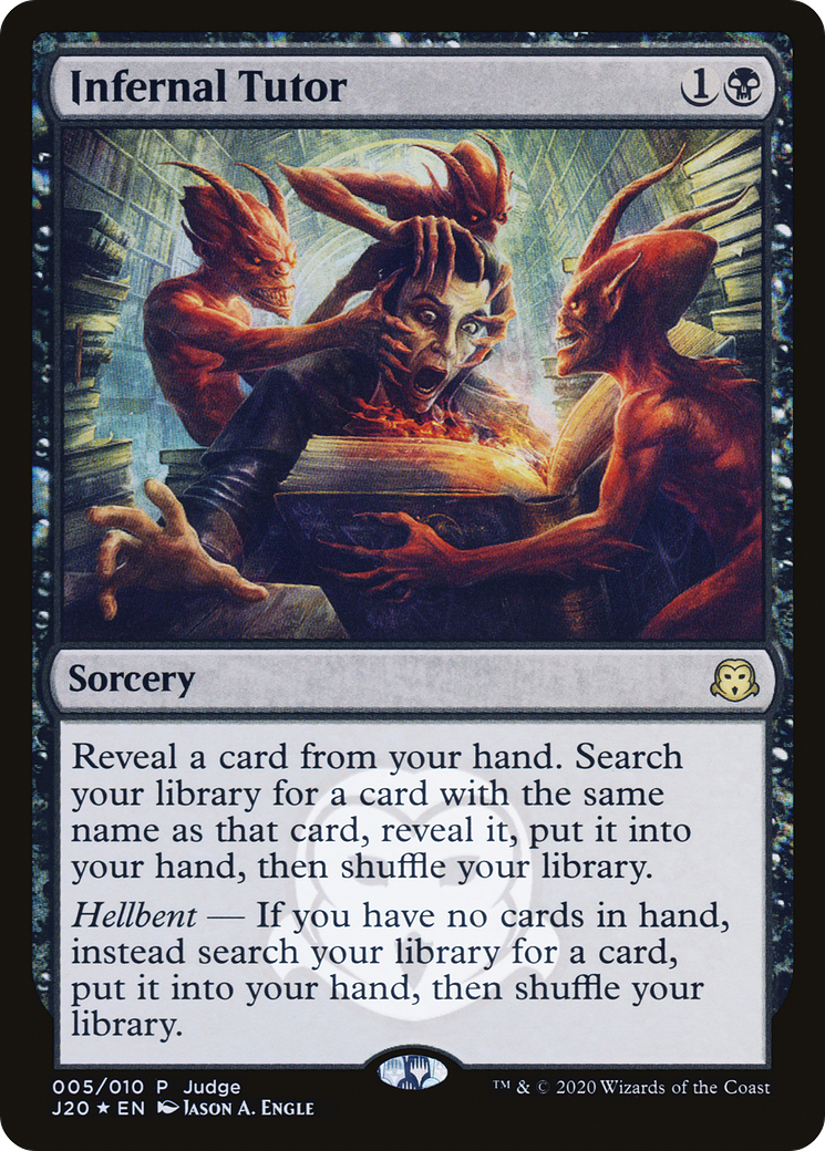 Infernal Tutor (005) Foil - Judge Gift Cards 2020
