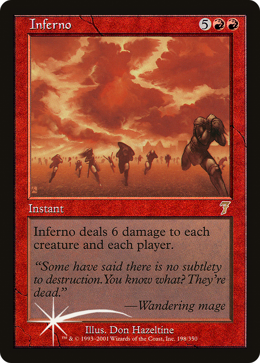 Inferno (198) Foil - Seventh Edition