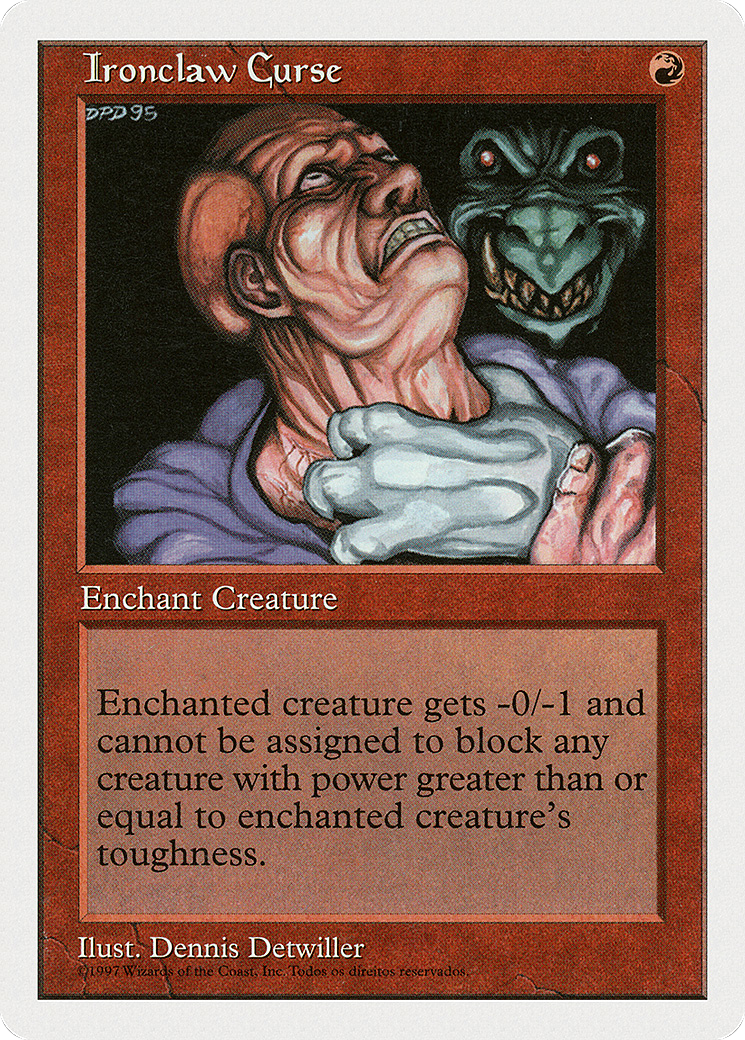 Ironclaw Curse (Portuguese Copyright) - Fifth Edition