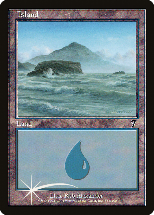 Island (333) Foil - Seventh Edition