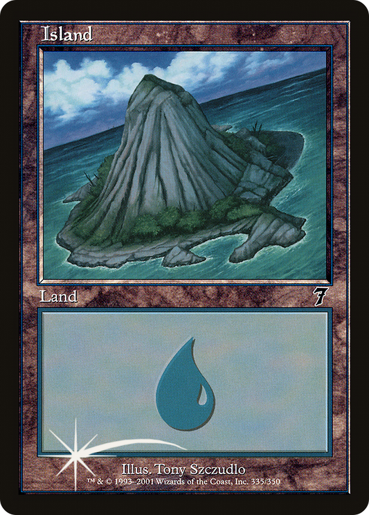 Island (335) Foil - Seventh Edition