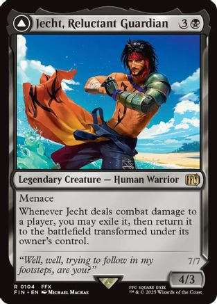 Jecht, Reluctant Guardian // Braska's Final Aeon (104) Foil - FINAL FANTASY
