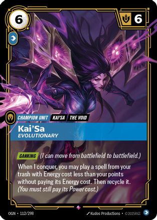Kai'Sa – Evolutionary (112) Foil - Origins