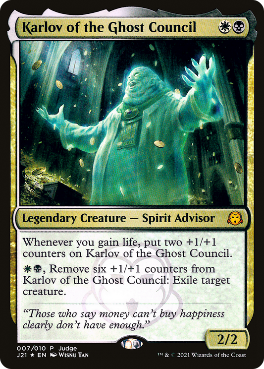 Karlov of the Ghost Council (007) Foil - Judge Gift Cards 2021