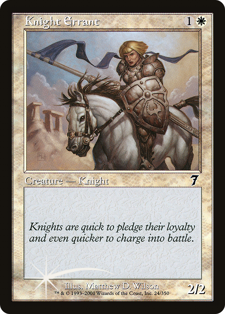 Knight Errant (024) Foil - Seventh Edition