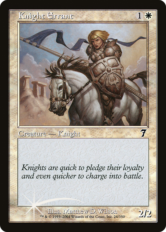 Knight Errant (024) Foil - Seventh Edition