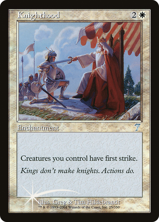 Knighthood (025) Foil - Seventh Edition