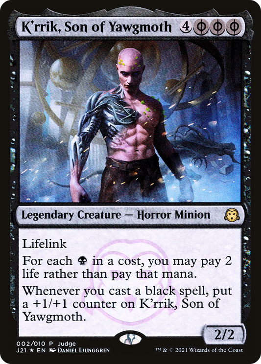 K'rrik, Son of Yawgmoth (002) Foil - Judge Gift Cards 2021