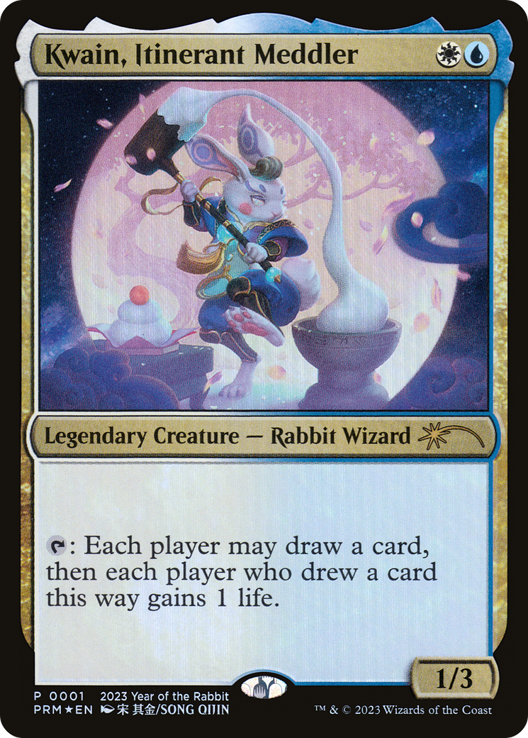 Kwain, Itinerant Meddler (003) (Year of the Rabbit 2023) Foil - Standard Showdown Promos