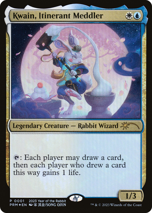 Kwain, Itinerant Meddler (003) (Year of the Rabbit 2023) Foil - Standard Showdown Promos