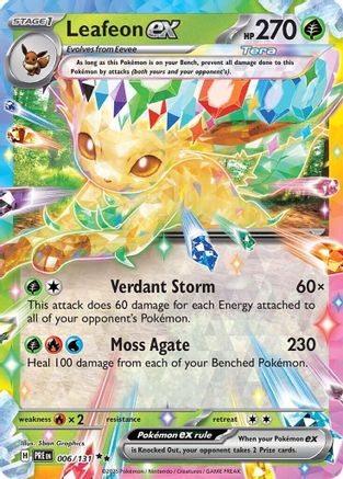 Leafeon ex (6) Holofoil - Prismatic Evolutions