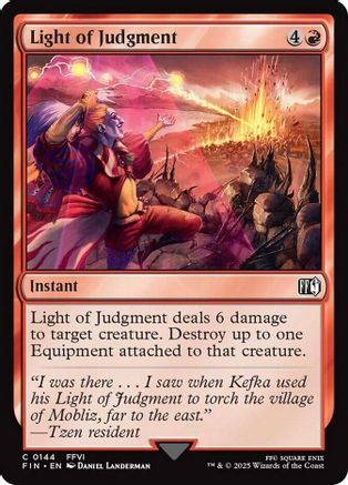 Light of Judgment (144) Foil - FINAL FANTASY