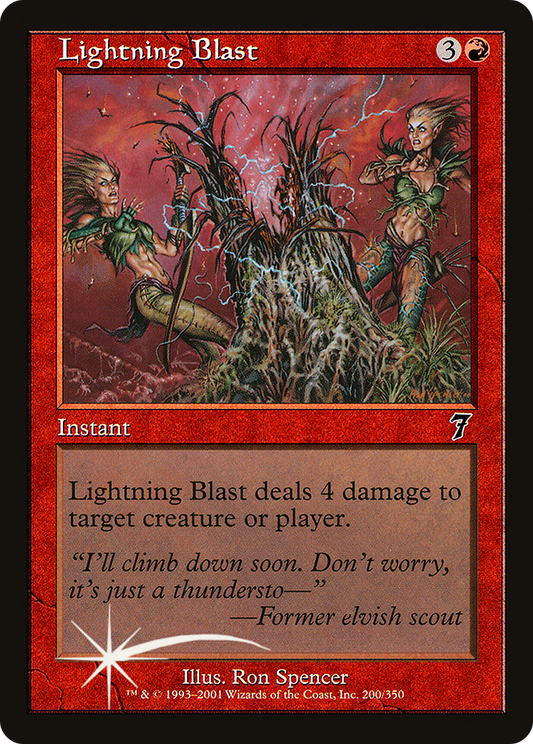 Lightning Blast (200) Foil - Seventh Edition