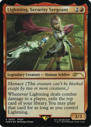 Lightning, Security Sergeant (Costco Bundle) (002) Foil - Media and Collaboration Promos