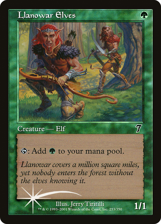 Llanowar Elves (253) Foil - Seventh Edition