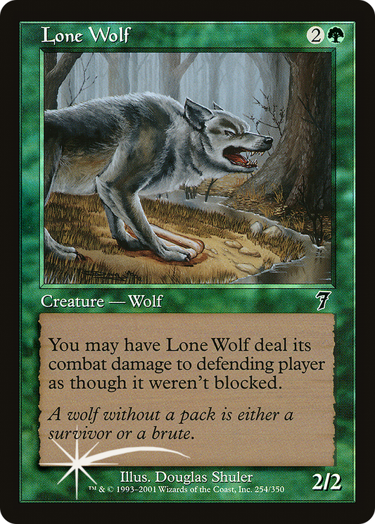 Lone Wolf (254) Foil - Seventh Edition