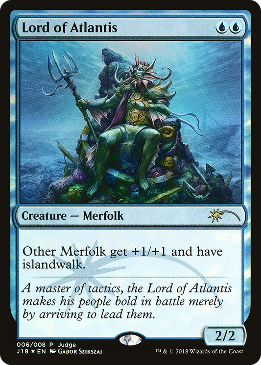 Lord of Atlantis (006) Foil - Judge Gift Cards 2018