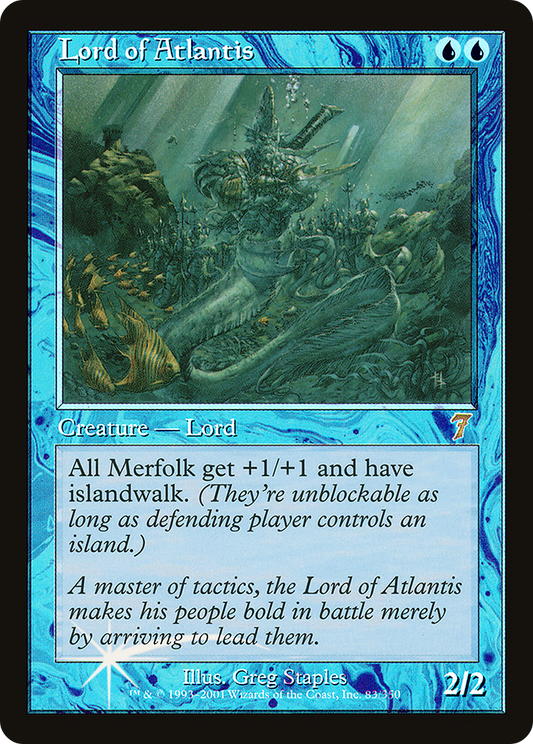 Lord of Atlantis (083) Foil - Seventh Edition