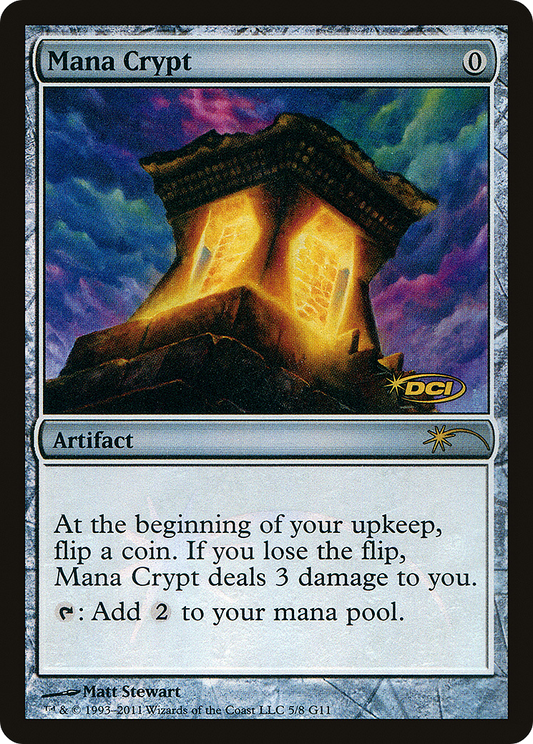 Mana Crypt (005) Foil - Judge Gift Cards 2011