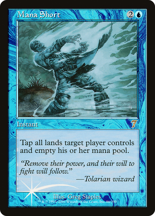 Mana Short (086) Foil - Seventh Edition