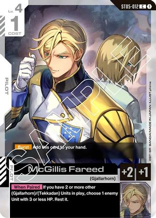 McGillis Fareed (ST05-012) - Starter Deck 05: Iron Bloom