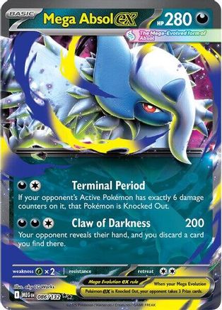 Mega Absol ex (86) Holofoil - Mega Evolution