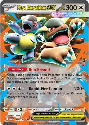 Mega Kangaskhan ex (104) Holofoil - Mega Evolution