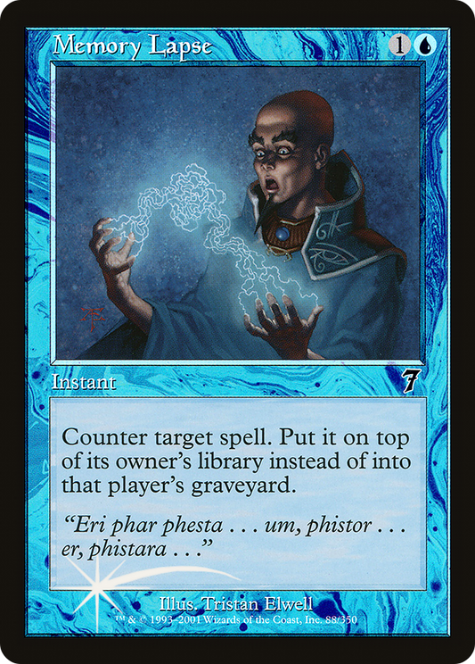 Memory Lapse (088) Foil - Seventh Edition