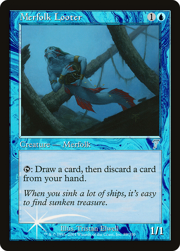 Merfolk Looter (089) Foil - Seventh Edition