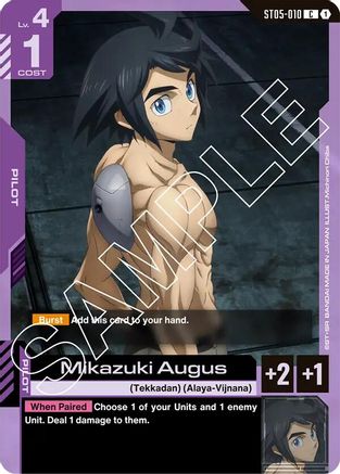 Mikazuki Augus (ST05-010) - Starter Deck 05: Iron Bloom