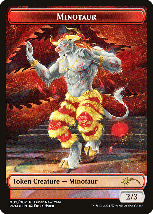 Minotaur Token (002) (Year of the Ox 2021) Foil - Standard Showdown Promos