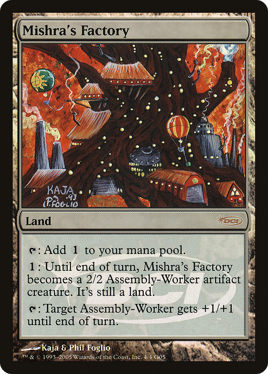 Mishra's Factory (004) Foil - Judge Gift Cards 2005