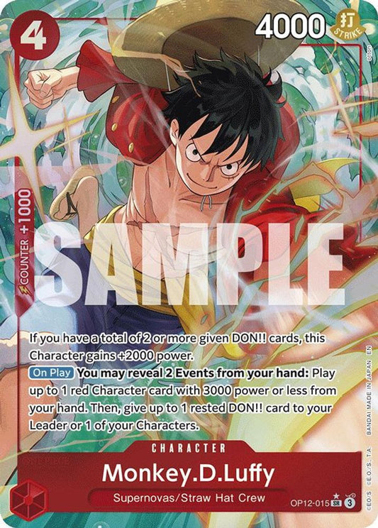 Monkey.D.Luffy (Alternate Art) (OP12-015) Foil