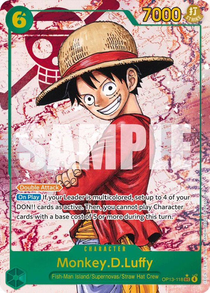 Monkey.D.Luffy (Parallel) (OP13-118) Foil