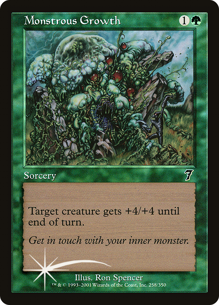 Monstrous Growth (258) Foil - Seventh Edition