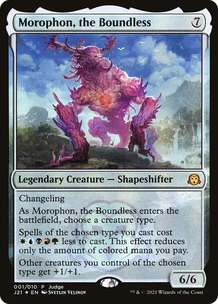 Morophon, the Boundless (001) Foil - Judge Gift Cards 2021