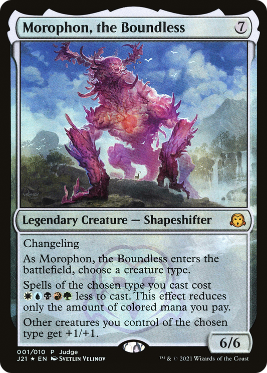 Morophon, the Boundless (001) Foil - Judge Gift Cards 2021