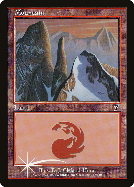 Mountain (337) Foil - Seventh Edition