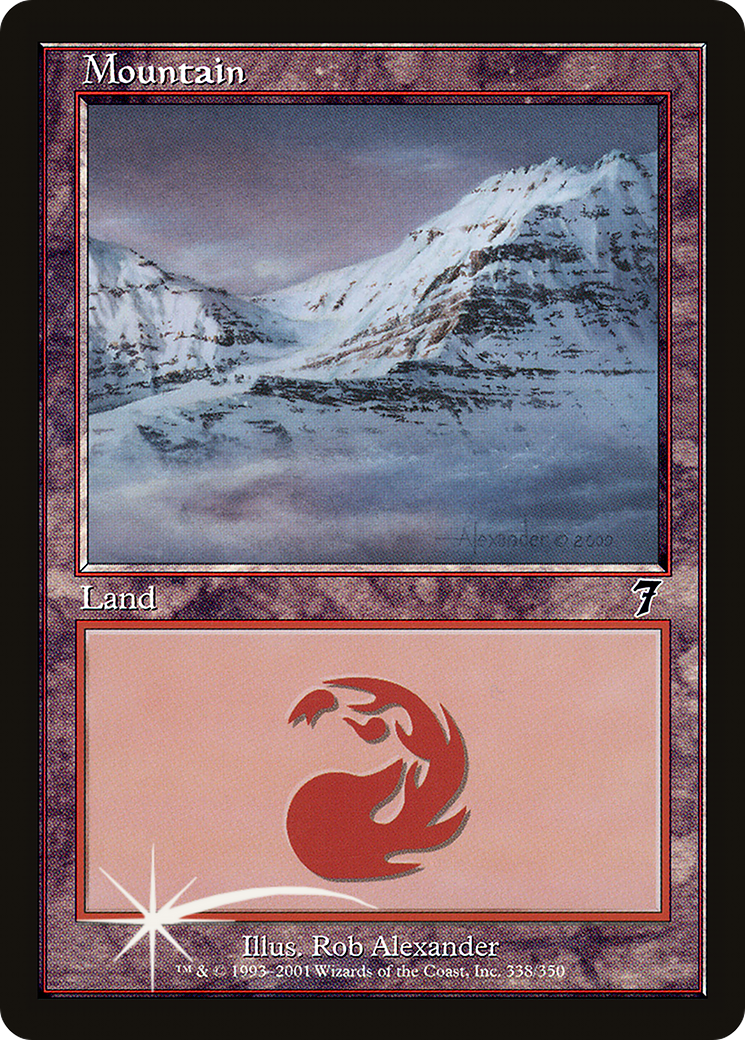 Mountain (338) Foil - Seventh Edition