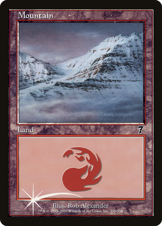 Mountain (338) Foil - Seventh Edition