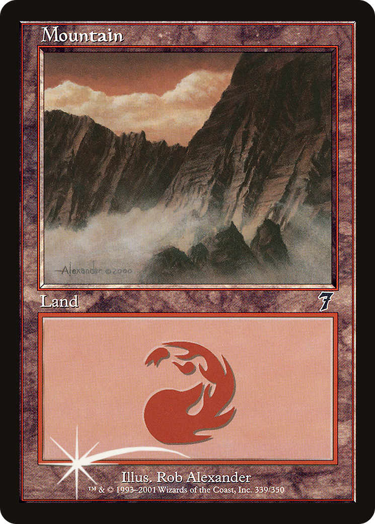 Mountain (339) Foil - Seventh Edition