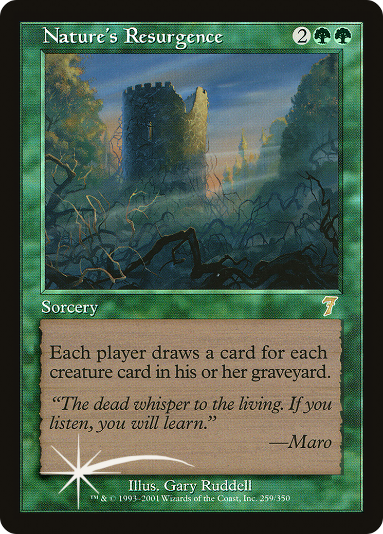 Nature's Resurgence (259) Foil - Seventh Edition
