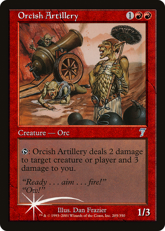 Orcish Artillery (205) Foil - Seventh Edition