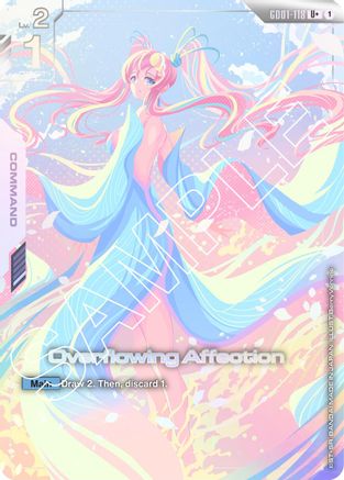 Overflowing Affection (U+) (GD01-118) Holofoil - Newtype Rising