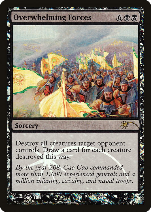Overwhelming Forces (006) Foil - Judge Gift Cards 2013